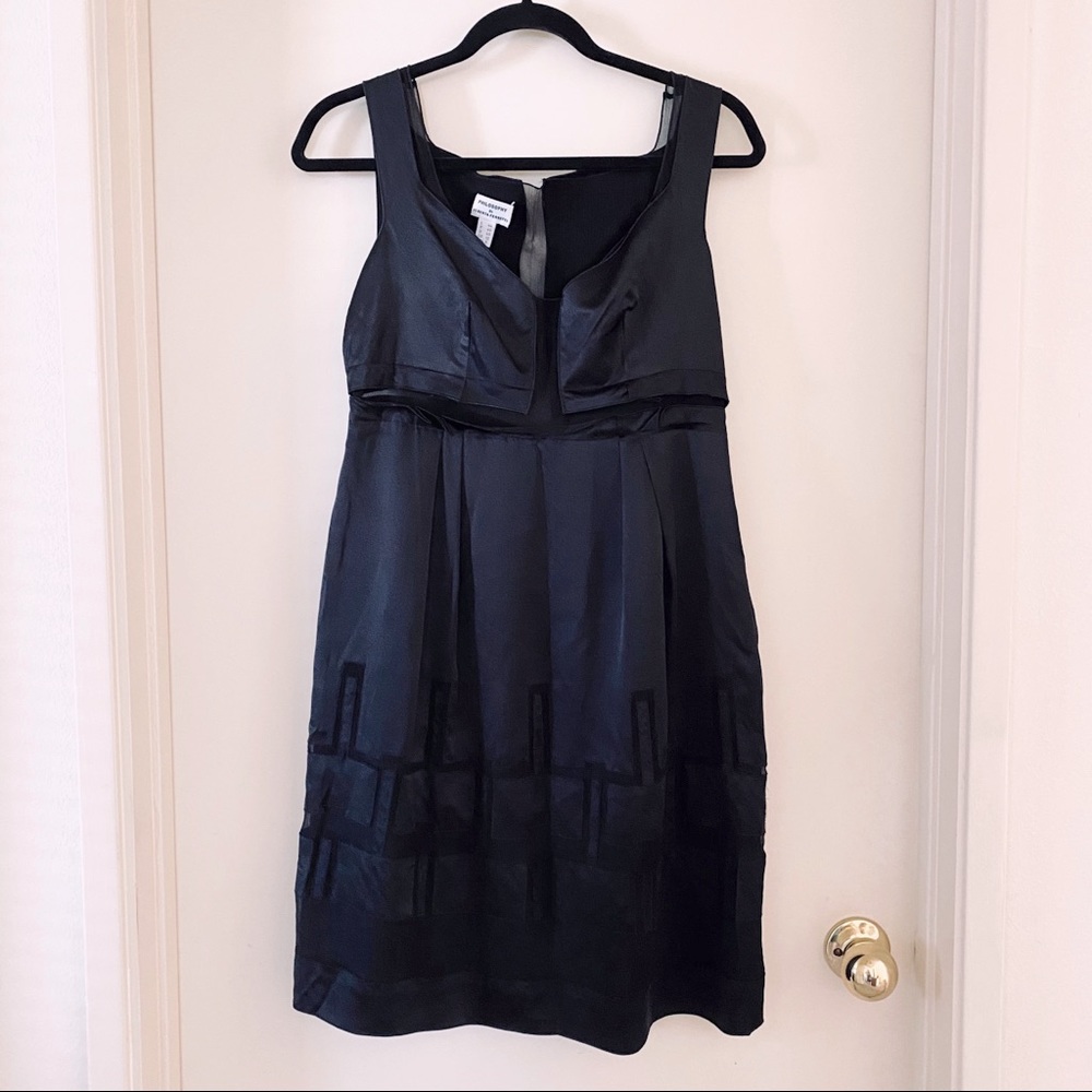 Philosophy di Alberta Ferretti Black Silk Dress